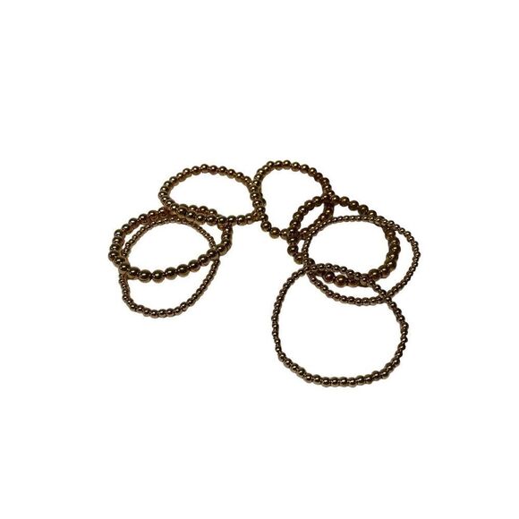 8 Other Reasons Beaded Bracelet in Gold Set of 7 - Picture 2 of 2